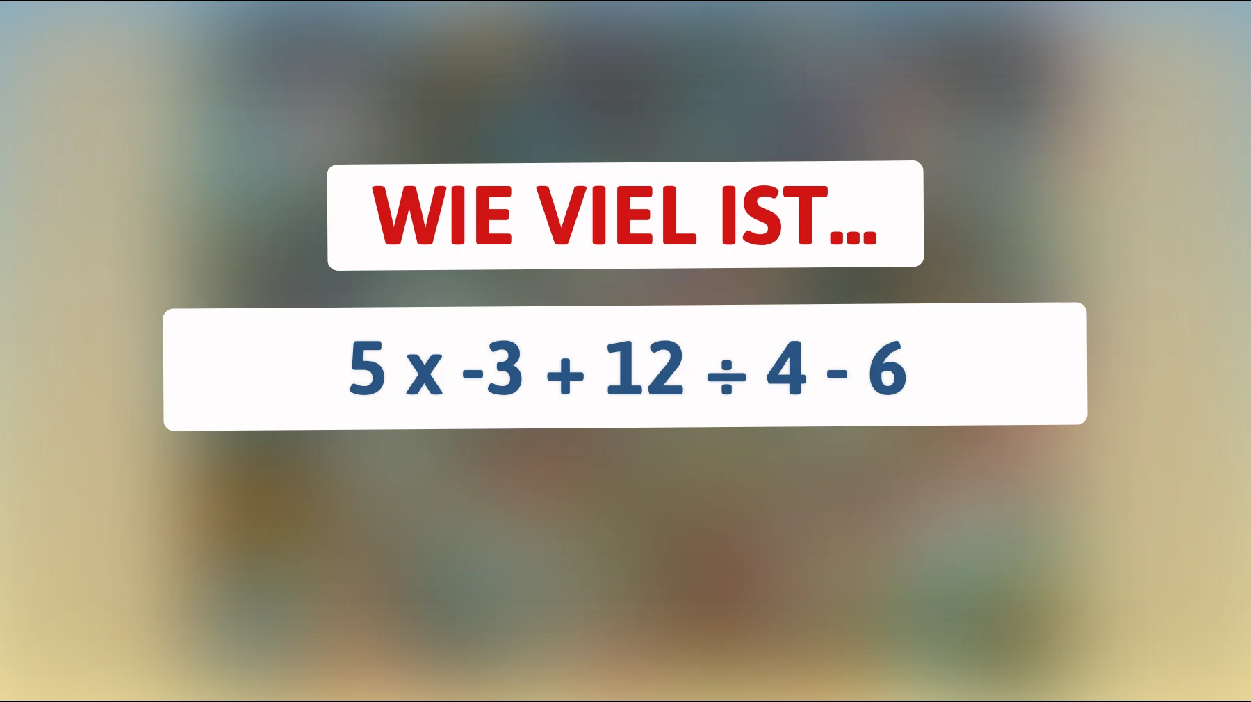 Bist du schlau genug, um dieses knifflige Rätsel zu knacken? Viele scheitern an dieser Mathe-Herausforderung!"