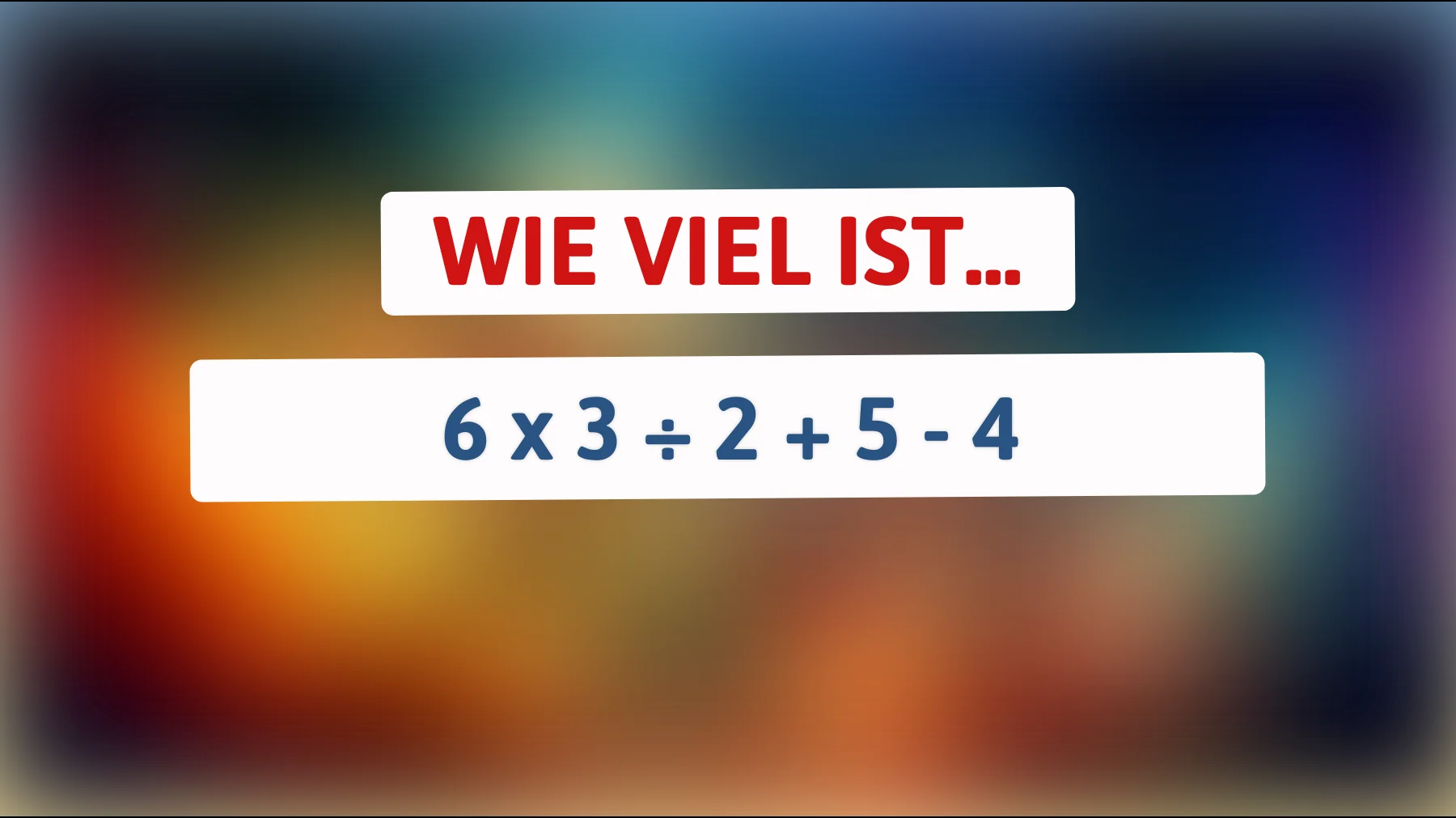 Dieses Rätsel kann nur 3% der Menschen richtig lösen: Bist du klug genug, die Antwort zu finden?"