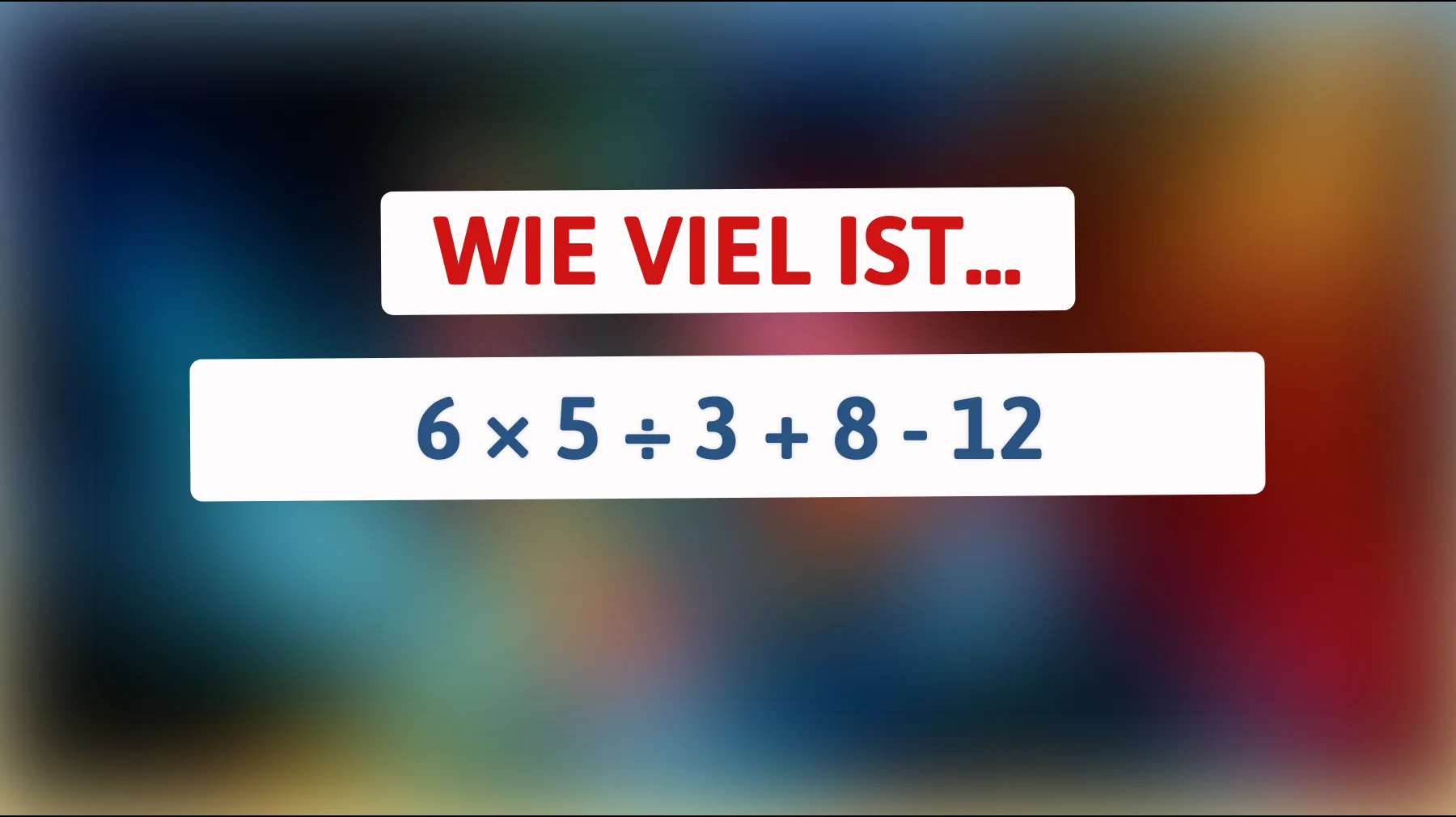 Dieses mathematische Rätsel fordert nur die klügsten Köpfe heraus: Können Sie das Ergebnis ohne Taschenrechner herausfinden?"