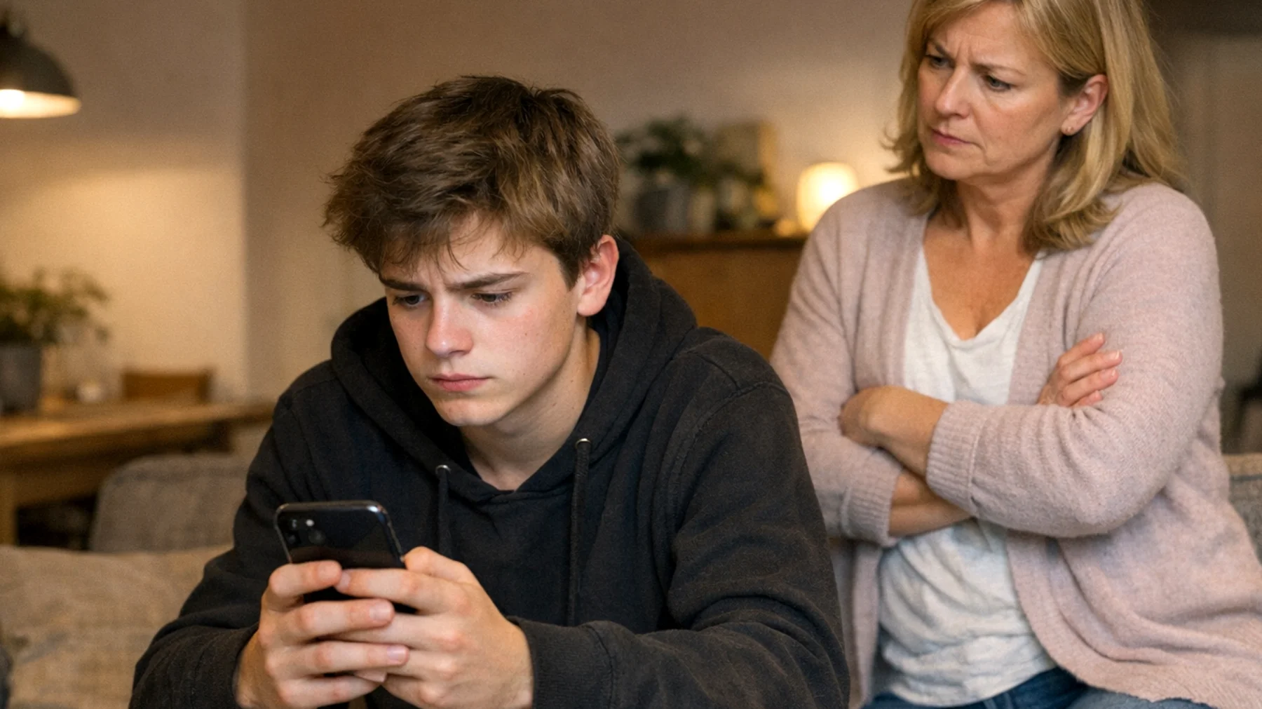 Die Eltern bemerken, dass ihre Teenager ständig ihre Nähe und Bestätigung suchen, Entscheidungen nicht selbstständig treffen können und bei jedem kleinsten Problem sofort die elterliche Unterstützung einfordern. Die Jugendlichen zeigen Anzeichen von Unsicherheit und Unbehagen, sobald sie auf sich allein gestellt sind."