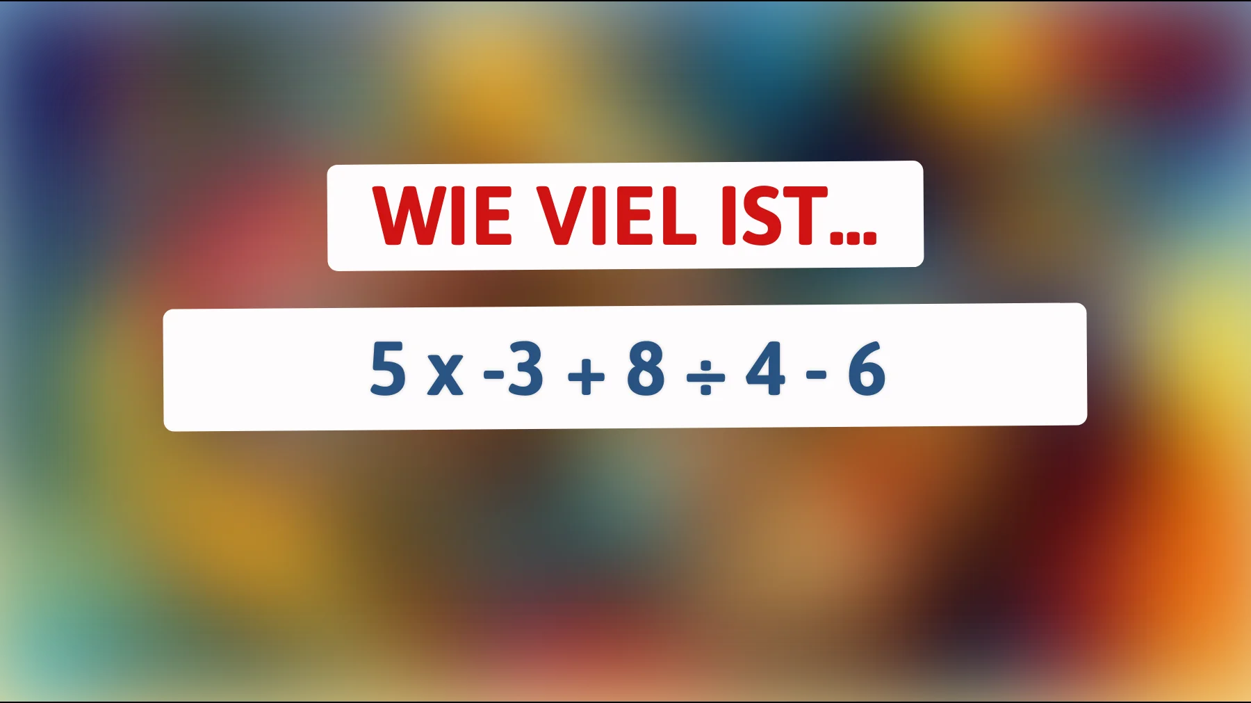 Entlarve dein Genie: Kannst du diese mathematische Herausforderung meistern?"