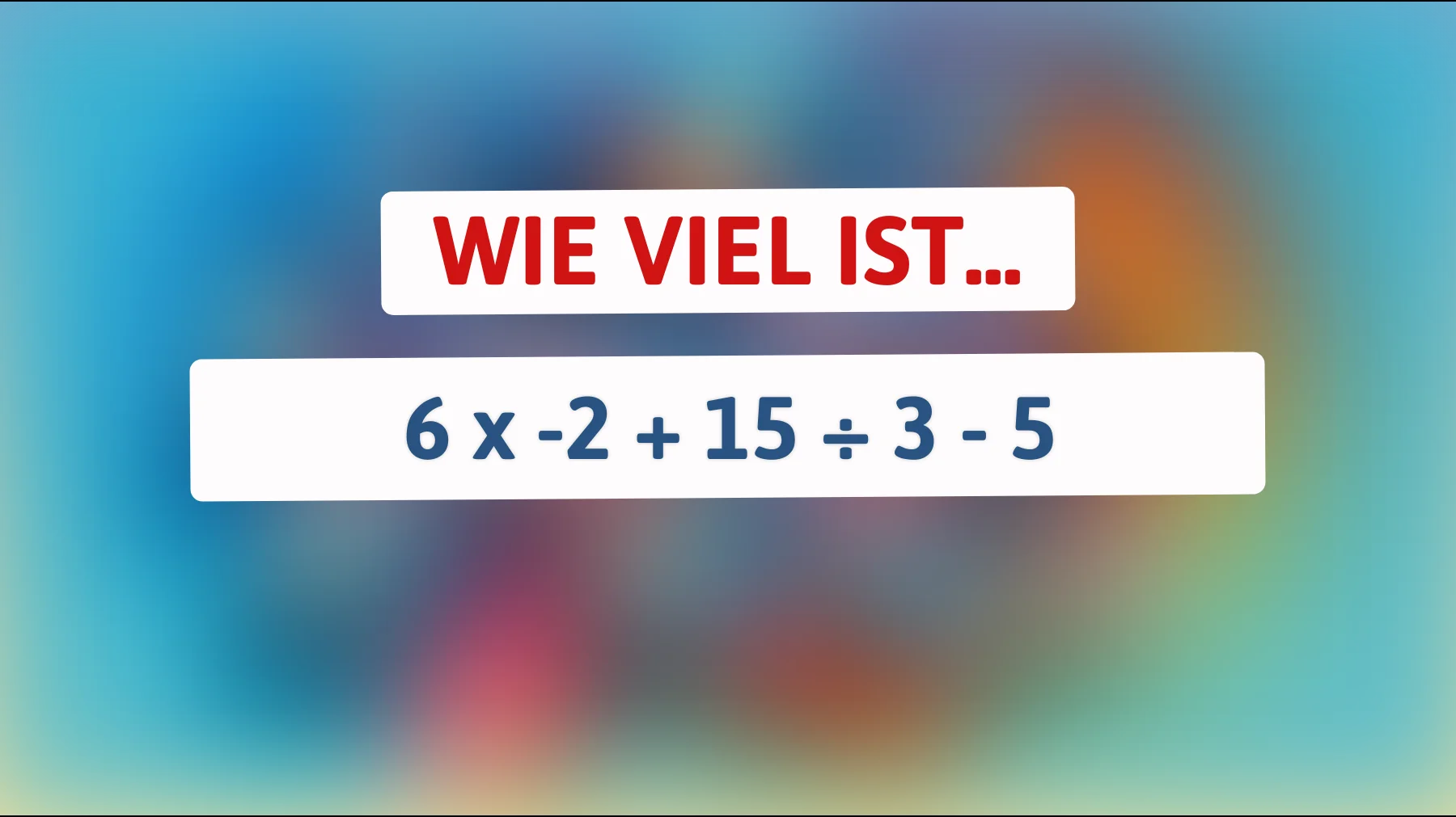 Nur 1 % der Menschen lösen dieses mathematische Rätsel! Kannst du die richtige Antwort finden?"