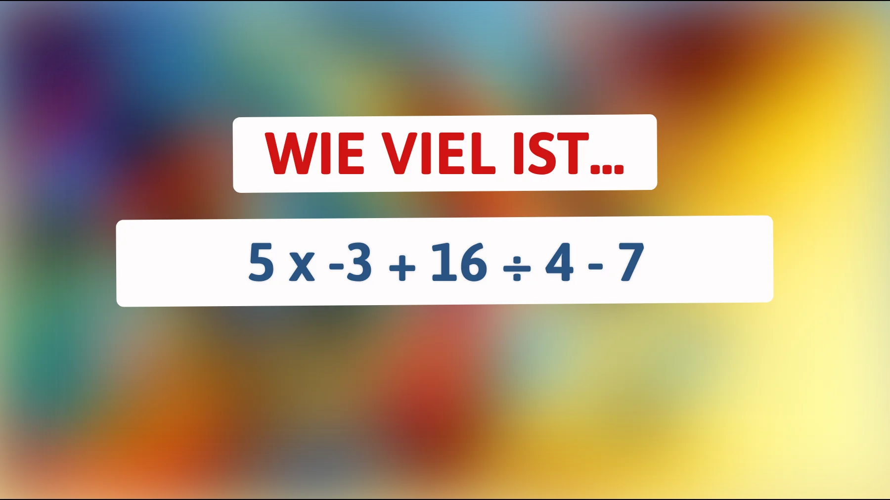 Nur 1% können es lösen: Kannst du das komplexe mathematische Rätsel knacken?"