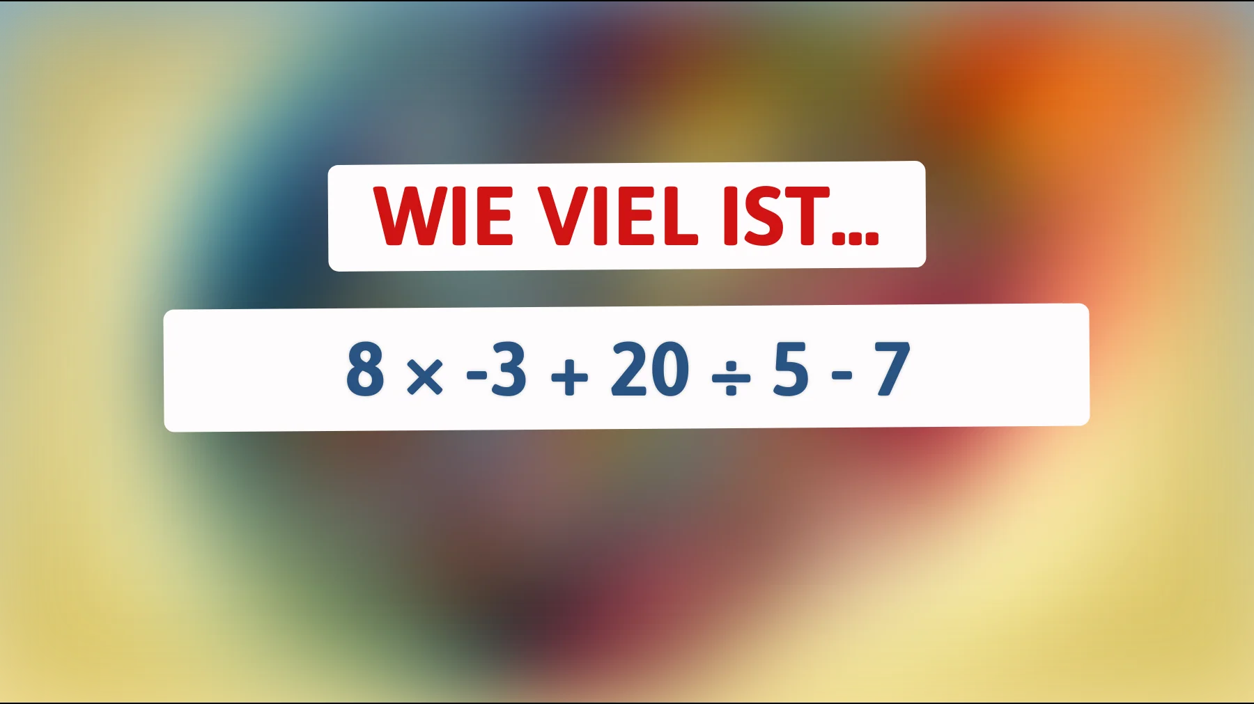 nur 1 von 50 löst diese einfache rechnung richtig – schaffst du es?"